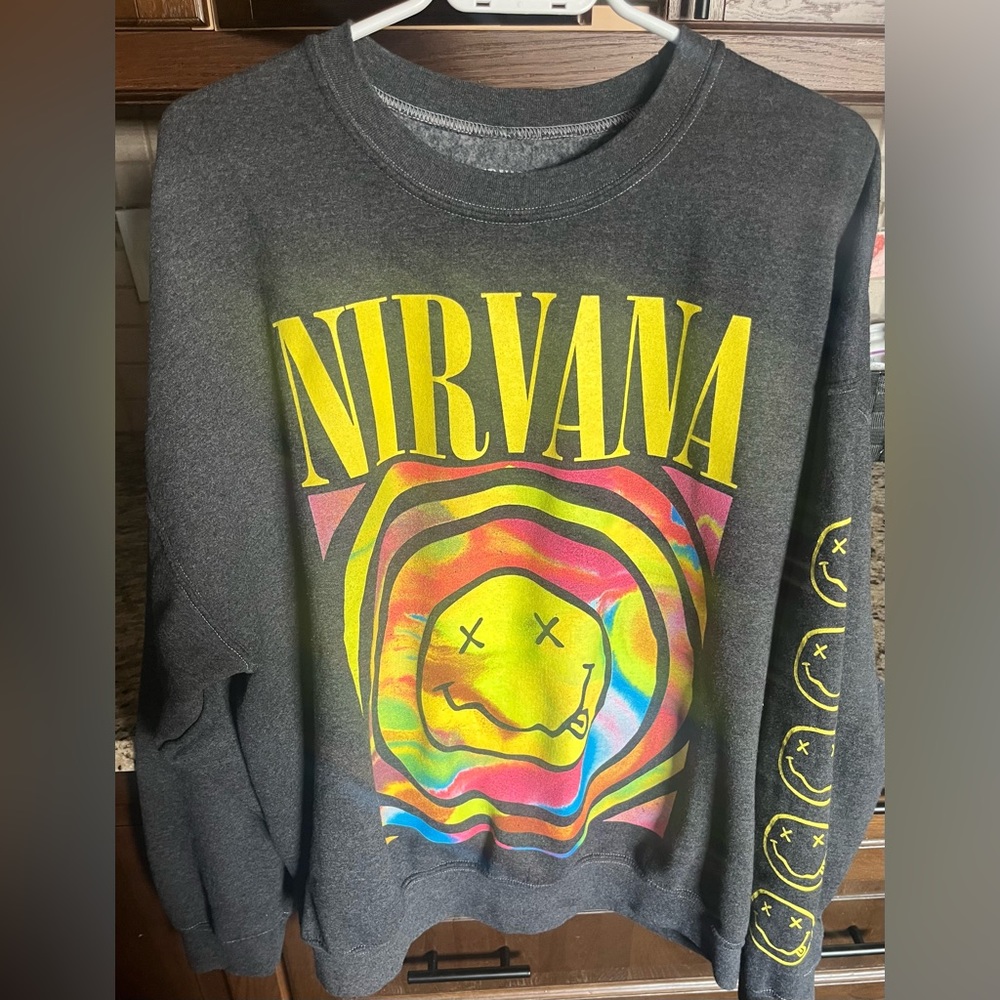 Nirvana Smile Overdyed Sweatshirt